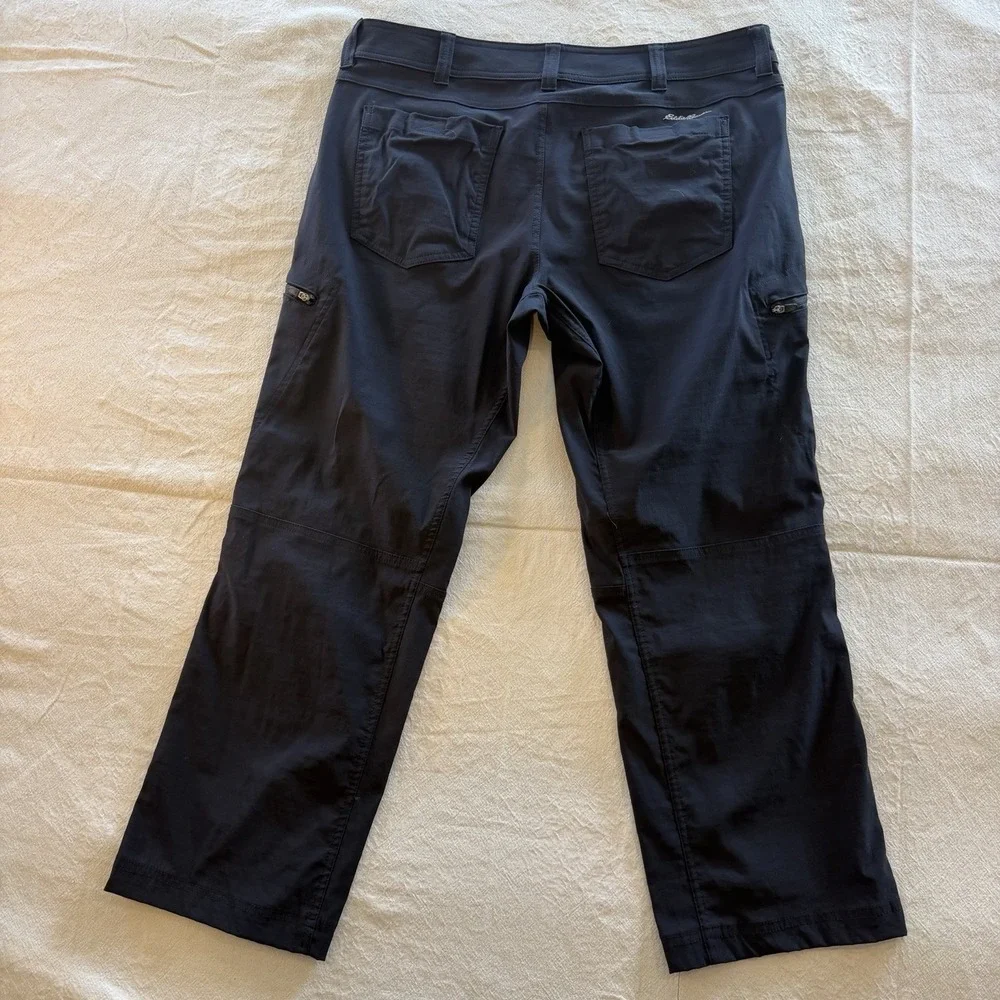 Eddie Bauer First Ascent Pants Mens 36x30 Guide Pro Black Hike Stretch Outdoors